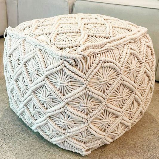 Boho Rectangular Pouf