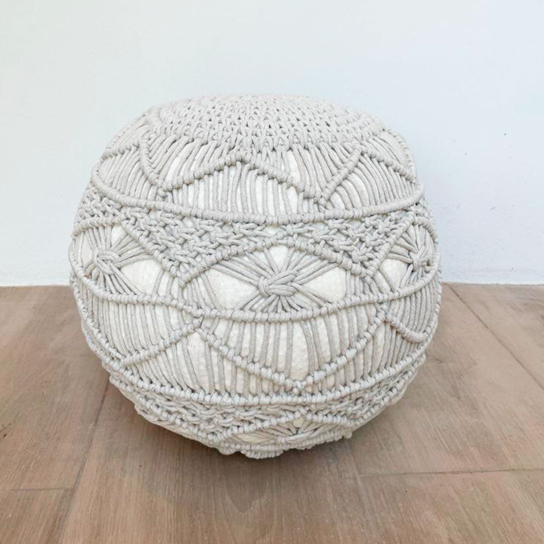 Boho Round Pouf