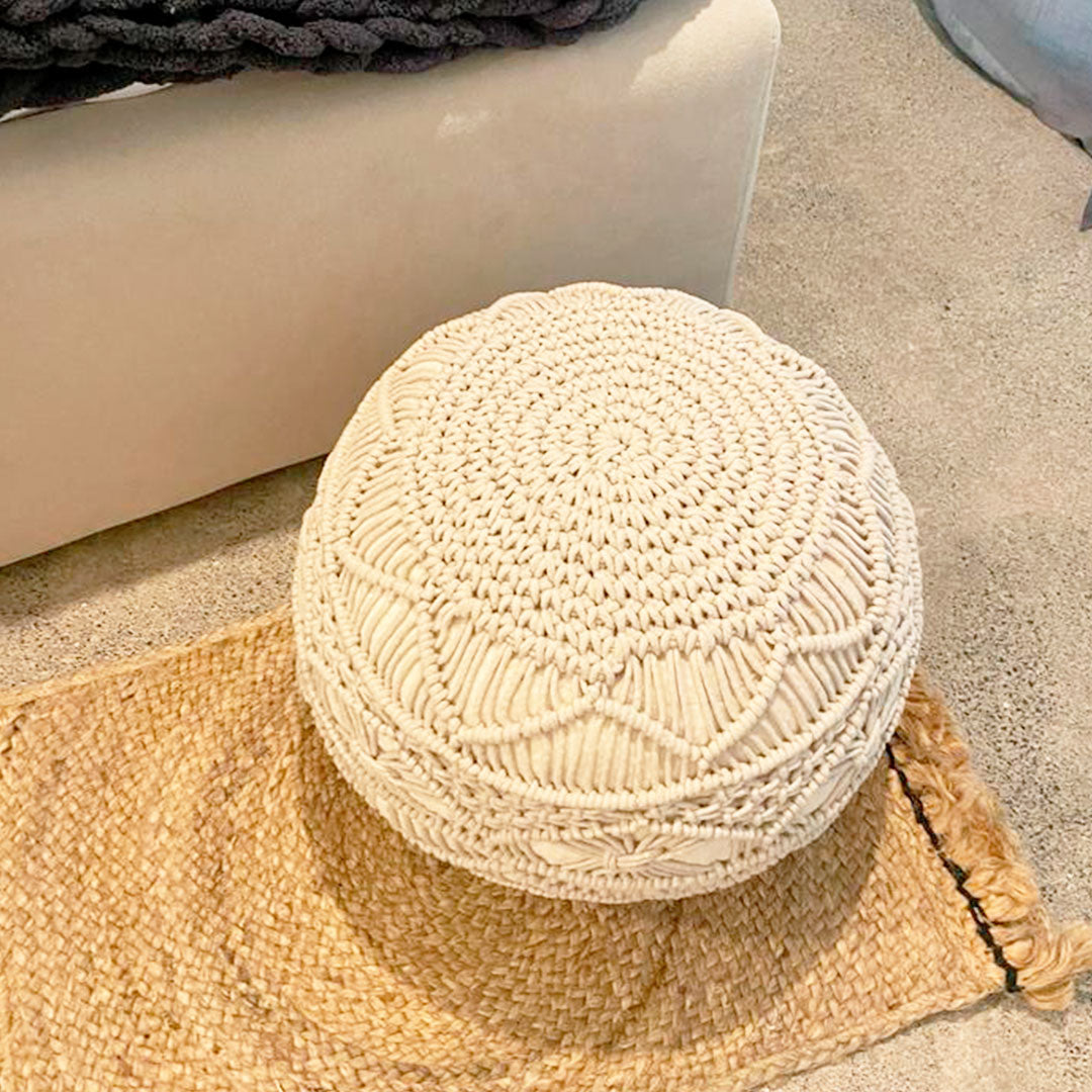 Boho Round Pouf