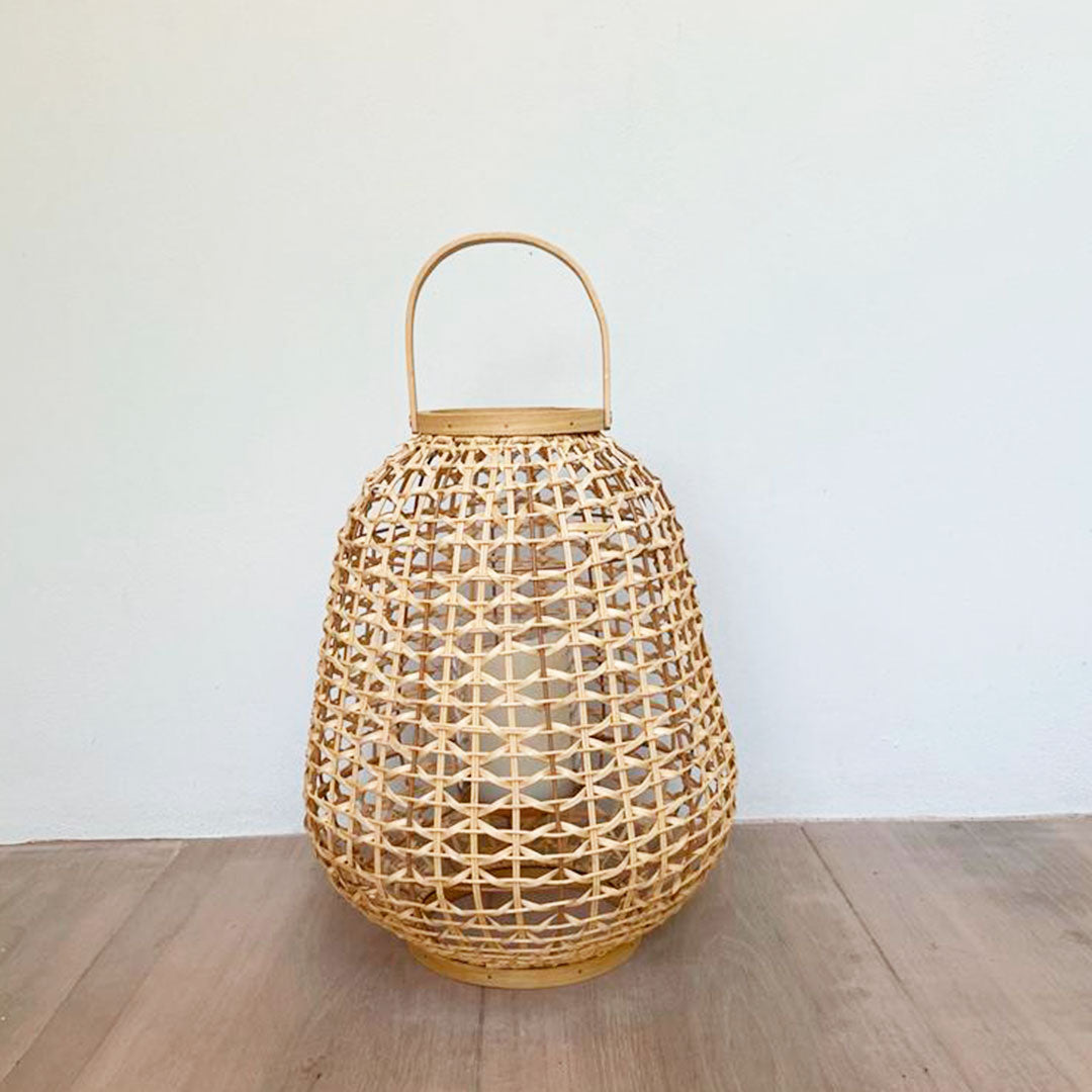 Rattan Lantern- 41 cm