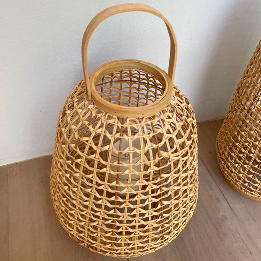 Rattan Lantern- 41 cm