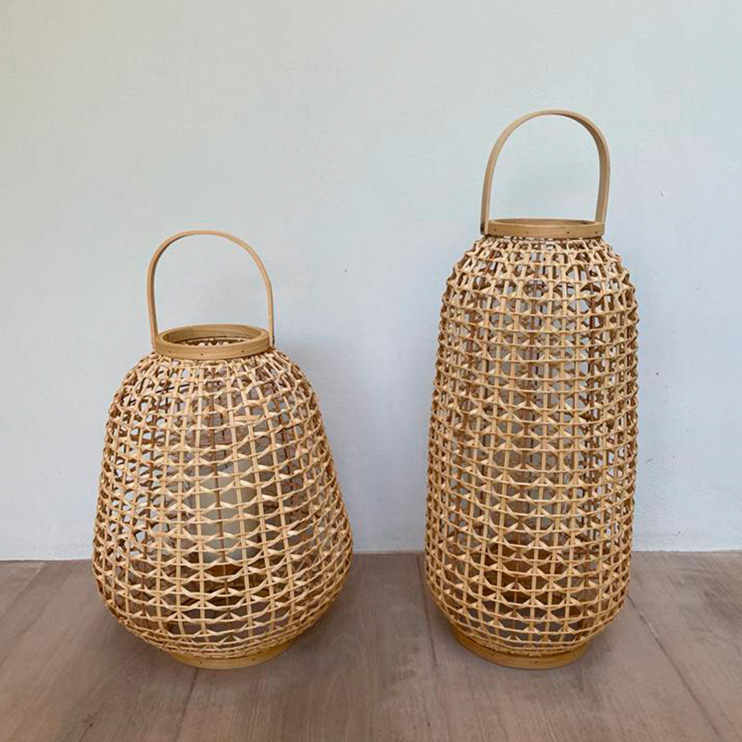 Rattan Lantern- 41 cm