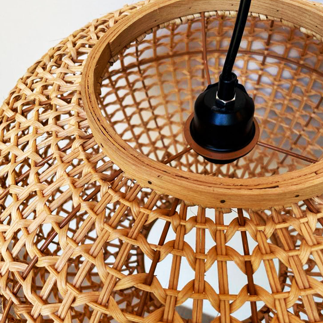 Rattan Round Lamp