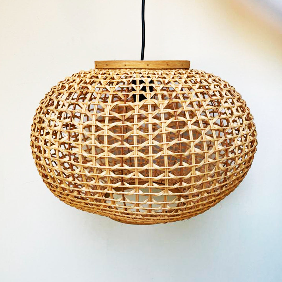 Rattan Round Lamp