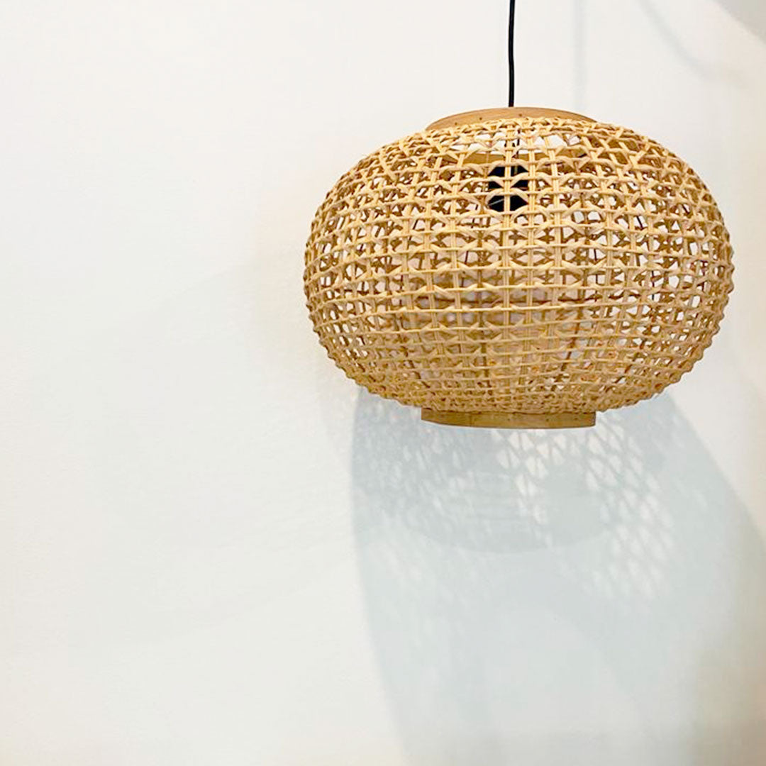 Rattan Round Lamp