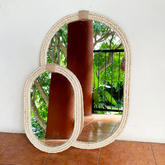 Handmade Oval Mirror 60cm