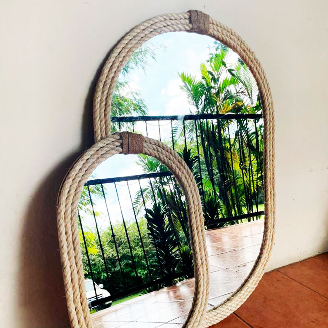 Handmade Oval Mirror 90 cm