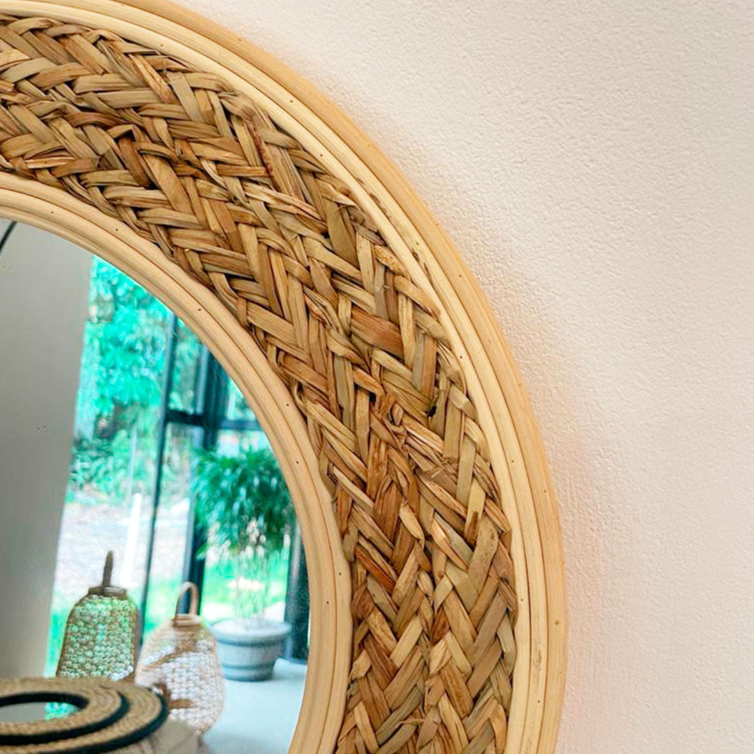 Boho Natural Mirror- 51 cm