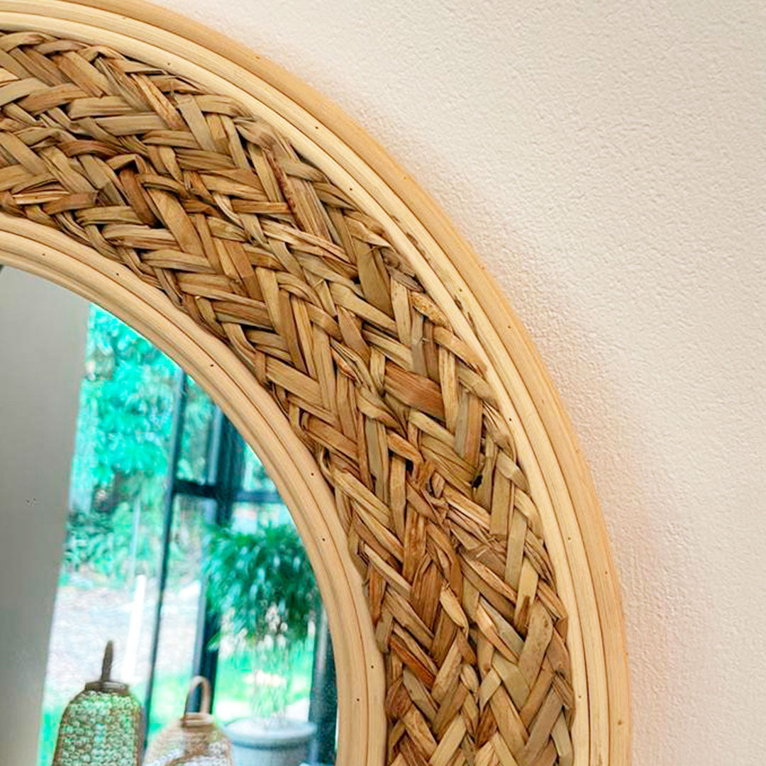 Boho Natural Mirror- 51 cm