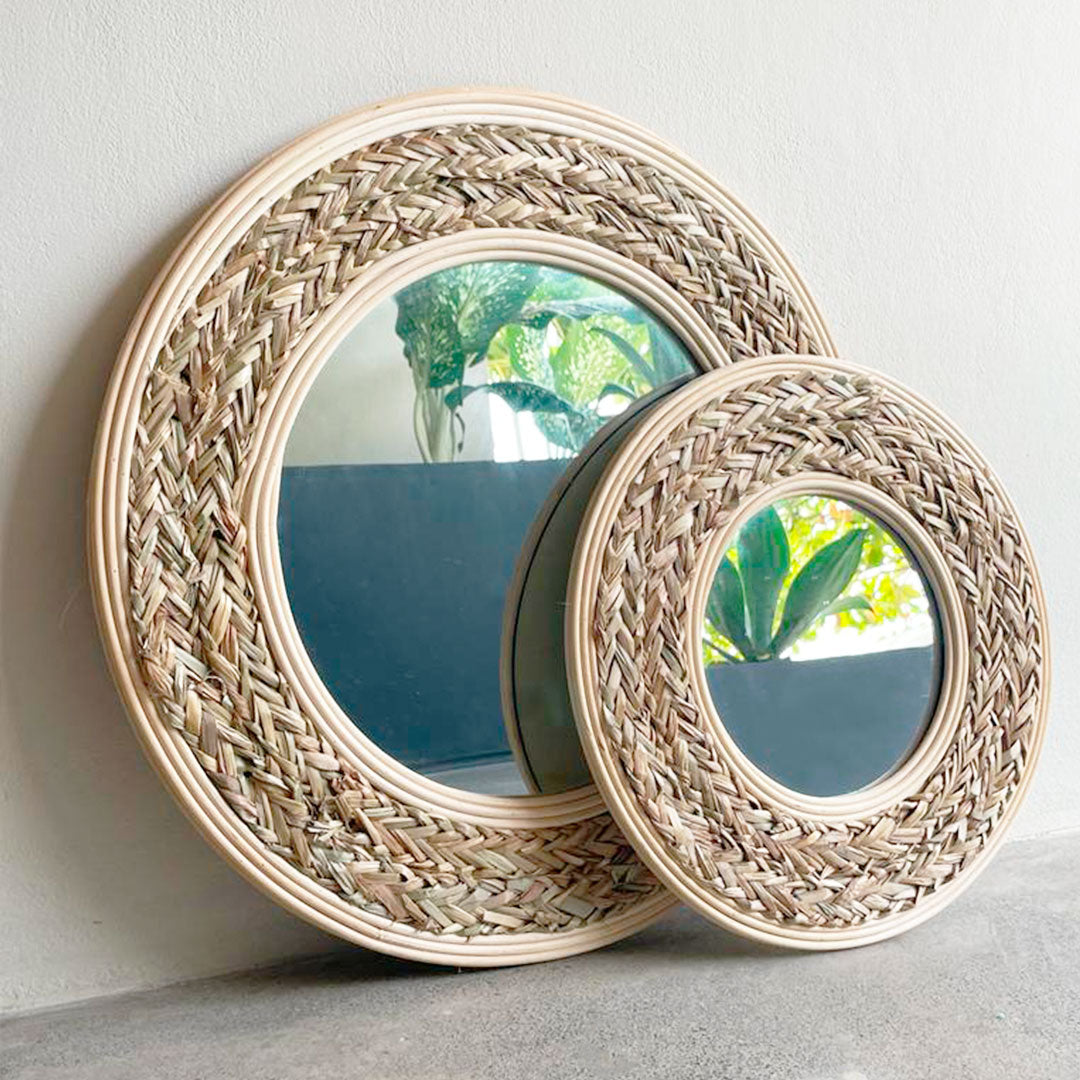 Boho Natural Mirror- 51 cm