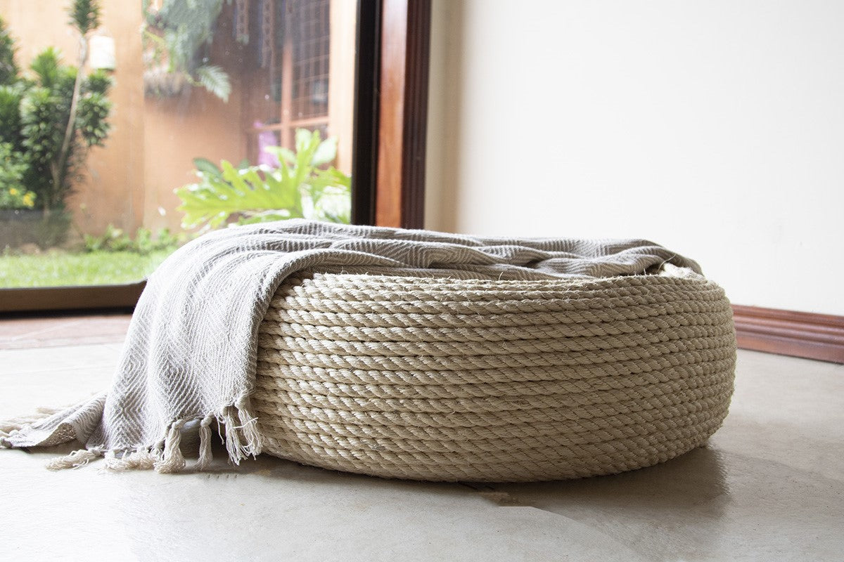 Boho Pouf & Coffee Table