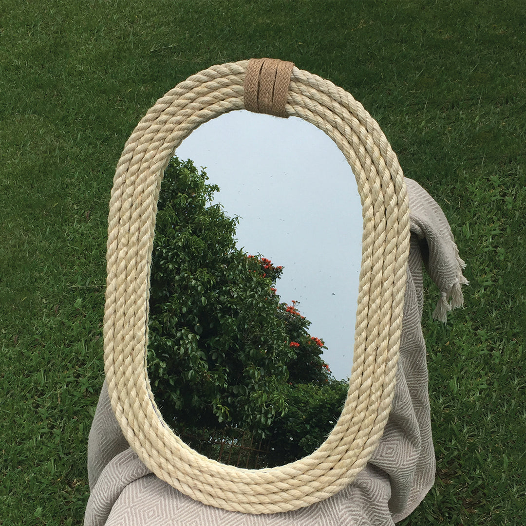 Handmade Oval Mirror 90 cm