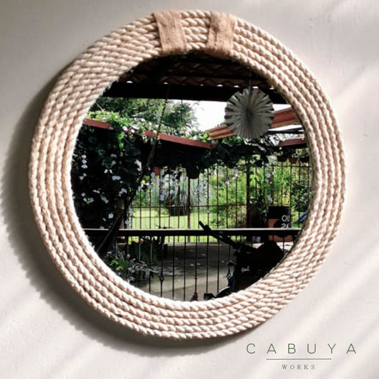 Handmade Round Mirror 60 cm